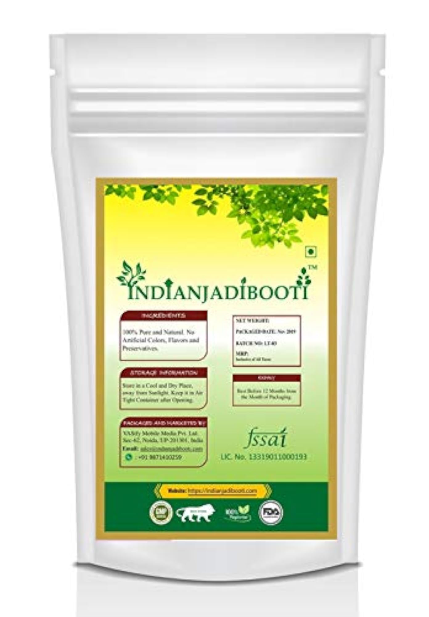 IndianJadiBooti Mamira Coptis Teeta, 100 Grams Pack